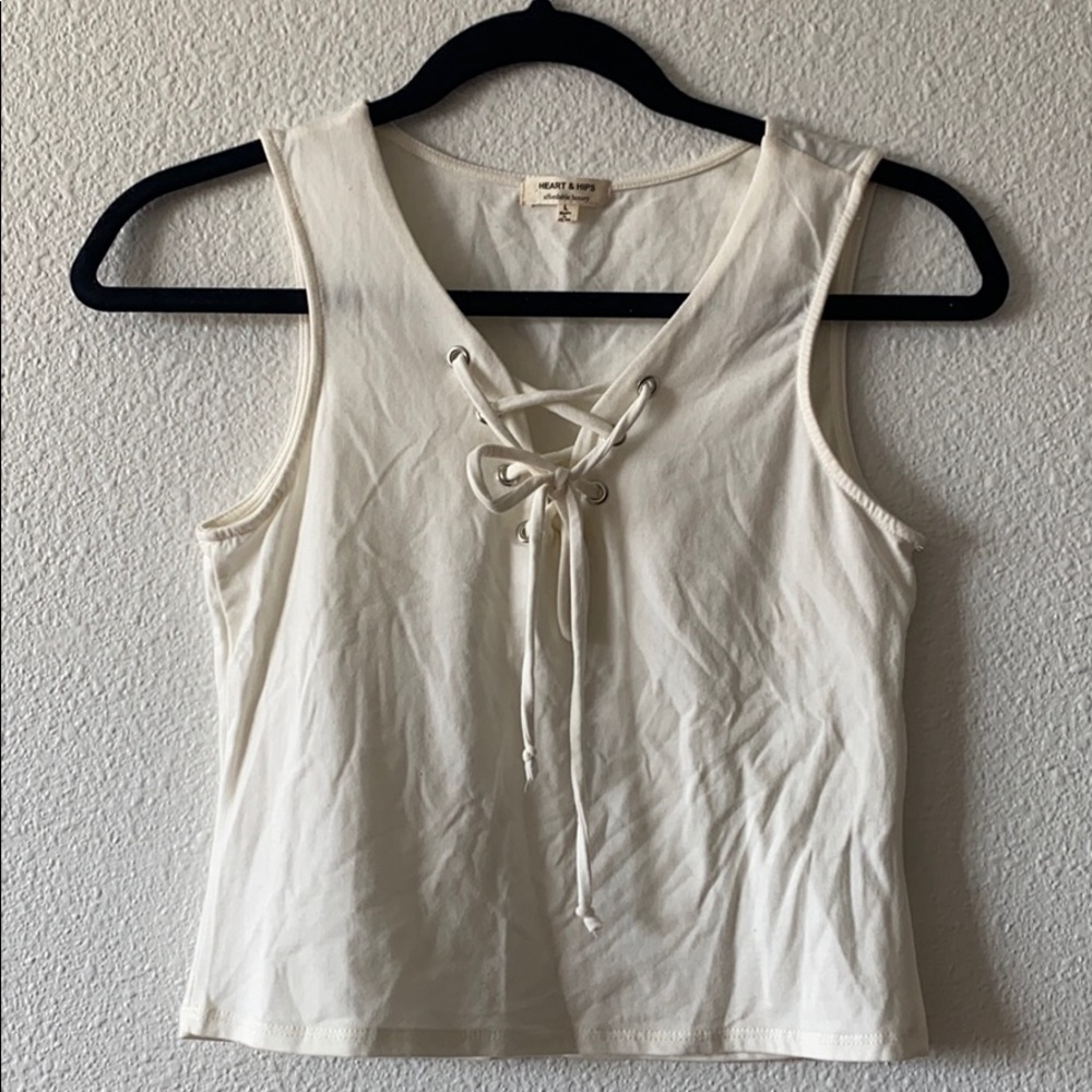Drawstring tank top